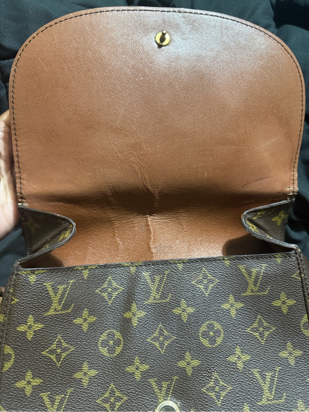Louis Vuitton Monogram Shoulder Bag in Brown and Tan - Picture 8 of 12